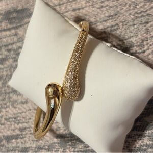 Gold and Silver Bangle Bracelet
